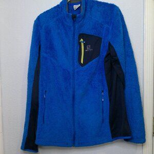Salomon Pro Running Fleece jacket very rare fuzzy very rare piece pro wear mens